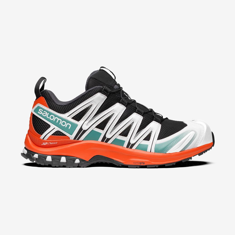 Zapatillas Salomon Hombre Negras / Rojas Naranjas - Salomon Argentina XA PRO 3D,431760-EAG